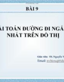 Bài giảng Toán rời rạc: Bài 9 - TS. Nguyễn Văn Hiệu