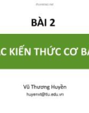 Bài giảng Toán rời rạc: Bài 2 - Vũ Thương Huyền