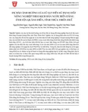 Dự báo ảnh hưởng của lũ lụt đến sử dụng đất nông nghiệp theo kịch bản nước biển dâng ở huyện Quảng Điền, tỉnh Thừa Thiên Huế