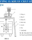 Bài giảng các quá trình cơ học - Chương 13: Khuấy chất lỏng