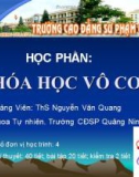 Bài giảng Hóa học vô cơ - Bài 3: Nước