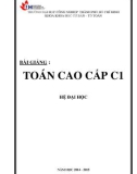 Bài giảng Toán cao cấp C1 Đại học - Th.S Huỳnh Văn Hiếu