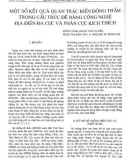 Một số kết quả quan trắc biến động thấm trong cấu trúc đê bằng công nghệ địa điện đa cực và phân cực kích thích