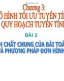 Tính chất chung của bài toán quy hoạch tuyến tính