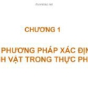 Bài giảng Chương 1: Các phương pháp xác định vi sinh vật trong thực phẩm