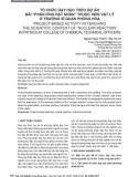 Tổ chức dạy học theo dự án bài 'phản ứng hạt nhân' thuộc môn Vật lý ở trường Sĩ quan Phòng hóa