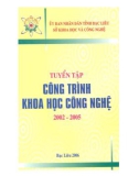 Công trình khoa học công nghệ 2002 - 2005