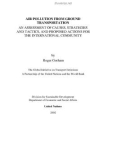 AIR POLLUTION FROM GROUND TRANSPORTATION AN ASSESSMENT OF CAUSES, STRATEGIES AND TACTICS, AND PROPOSED ACTIONS FOR THE INTERNATIONAL COMMUNITY