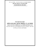 Giáo trình môn Giáo dục quốc phòng và an ninh (Trình độ: Trung cấp) - Trường TC Tổng hợp TP. Hồ Chí Minh