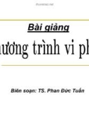 Bài giảng Phương trình vi phân - TS.PhanĐứcTuấn