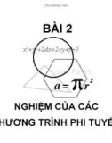 Bài giảng Phương pháp số: Bài 2 - ThS. Nguyễn Thị Vinh