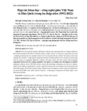 Hợp tác khoa học - công nghệ giữa Việt Nam và Hàn Quốc trong ba thập niên (1992-2022)