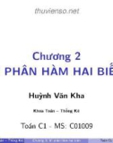 Bài giảng Toán C1: Chương 2 - ThS. Huỳnh Văn Kha