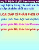 Bài giảng Xác xuất thống kê (Phần 1) - Chương 5: Định lý giới hạn trong xác suất