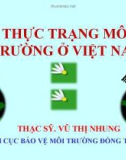 Bài giảng Thực trạng Môi trường ở Việt Nam - ThS. Vũ Thị Nhung