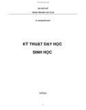 Giáo trình Kỹ thuật dạy Sinh học: Phần 1 - TS. Phan Đức Duy