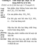 Bài giảng Công nghệ xử lý khí thải: Chương 4 - Nguyễn Văn Hiển