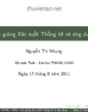 Bài giảng Xác suất thống kê và ứng dụng trong kinh tế xã hội: Chương 6 - Nguyễn Thị Nhung