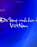 Bài giảng Bảo tồn đa dạng sinh học: Chương 4c - TS. Viên Ngọc Nam