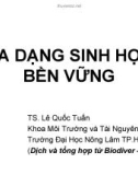 Bài giảng Đa dạng sinh học bền vững