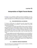 Digital Terrain Modeling: Principles and Methodology - Chapter 13