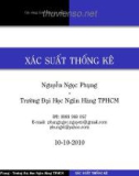 Bài giảng Xác suất thống kê: Các công thức tính xác suất - Nguyễn Ngọc Phụng