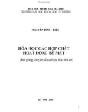 Hóa học các hợp chất hoạt động bề mặt (Bài giảng chuyên đề Cao học Hóa hữu cơ)