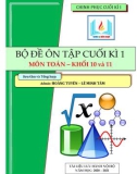 Bộ đề ôn tập cuối học kì 1 môn Toán khối 10 và 11: Phần 1 - Hoàng Tuyên