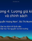 Bài giảng Lượng giá kinh tế tài nguyên và môi trường: Chương 4 - Nguyễn Hoàng Nam, Bùi Thị Nương