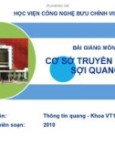 Bài giảng môn Kỹ thuật thông tin quang