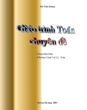 Giáo trình Tóan chuyên đề