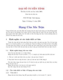 Bài giảng Đại số tuyến tính: Bài 4 - PGS. TS Mỵ Vinh Quang