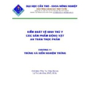 Giáo trình -Kiểm soát vệ sinh thú y các sản phẩm động vật - An toàn thực phẩm-chương 11