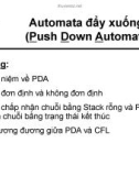 Bài giảng Toán giải tích - Chương 6: Automata đẩy xuống