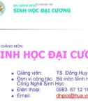 Bài giảng môn Sinh học đại cương: Chương 3 - TS. Đồng Huy Giới