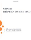 Bài thuyết trình Phép biến đổi hình học 3 chiều