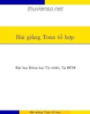 Bài giảng Toán tổ hợp: Chương 3 - Nguyễn Anh Thi