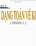 Bài giảng Toán cao cấp: Bài 4 - Các dạng toán về KGVT