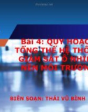 Bài giảng Quan trắc môi trường: Bài 4 - Thái Vũ Bình