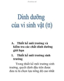 Dinh dưỡng của vi sinh vật: Phần A. Thiết kế môi trường và kiểm tra các chất dinh dưỡng