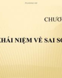 Bài giảng môn học Trắc địa đại cương - Chương 3: Khái niệm về sai số