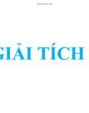 Bài giảng Giải tích 1 - Chương 1: Số phức