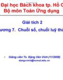 Bài giảng Giải tích 2: Chương 7 - TS. Đặng Văn Vinh