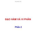 Bài giảng Giải tích 2: Chương 1 - Trần Ngọc Diễm (Phần 2)