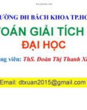 Bài giảng Giải tích 1: Chương 2.1 - ThS. Đoàn Thị Thanh Xuân