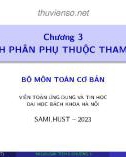 Bài giảng Giải tích II: Chương 3 - Tích phân phụ thuộc tham số