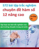 572 bài tập trắc nghiệm chuyên đề hàm số 12 nâng cao