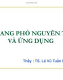 Bài giảng Quang phổ nguyên tử và ứng dụng