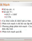 Bài giảng Giải tích mạch: Chương 1 - Đỗ Quốc Tuấn