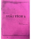 Bài giảng Giải tích 3 - ThS. Phan Văn Danh